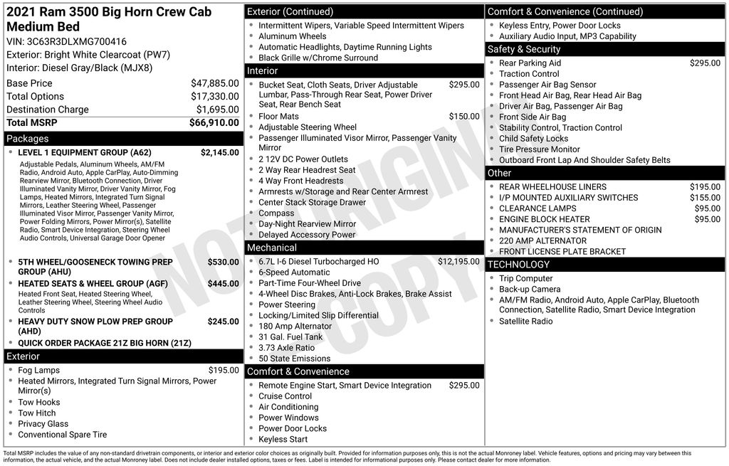 ram ram 3500 pickup 2021 3C63R3DLXMG700416 image ram ram 3500 pickup 2021 3C63R3DLXMG700416 image